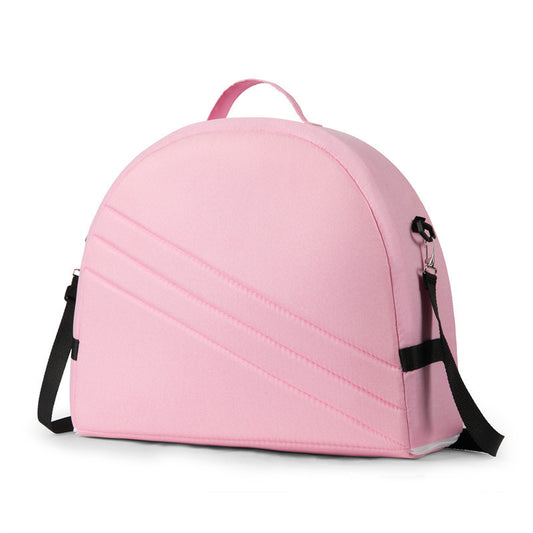 Pink Portable Multi-Purpose Baby Bed and Diaper Backpack - Lightweight, Waterproof, Canvas + Polyester Material, Travel Essential for Moms(With...