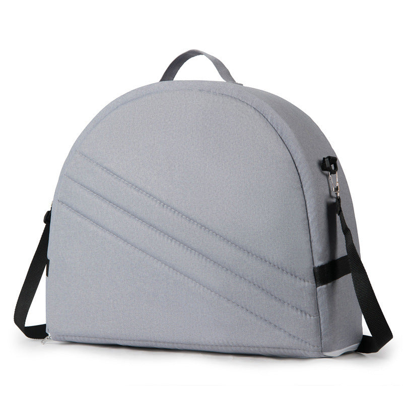 Grey Portable Multi-Purpose Baby Bed and Diaper Backpack - Lightweight, Waterproof, Canvas + Polyester Material, Travel Essential for Moms(With...