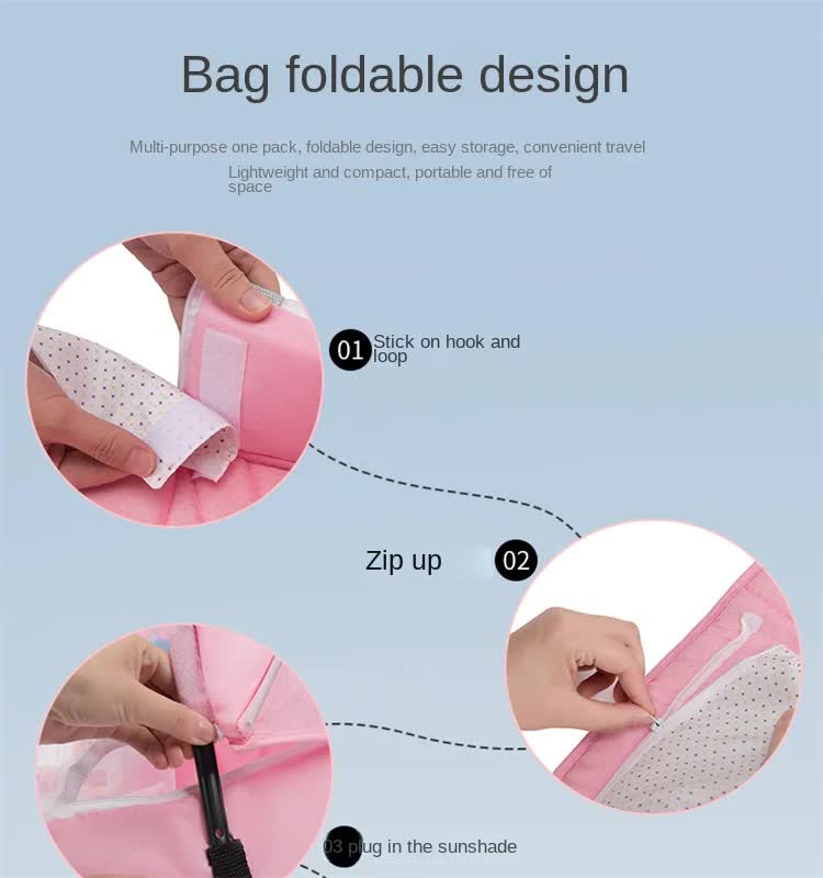 Grey Portable Multi-Purpose Baby Bed and Diaper Backpack - Lightweight, Waterproof, Canvas + Polyester Material, Travel Essential for Moms(With...