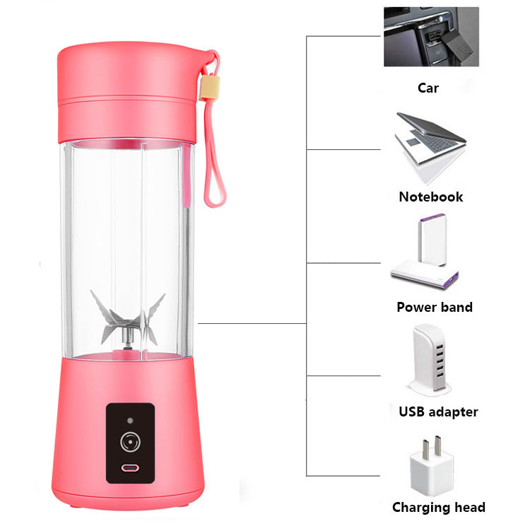 Green Portable Blender USB Rechargeable - Personal Size Smoothie Maker On The Go