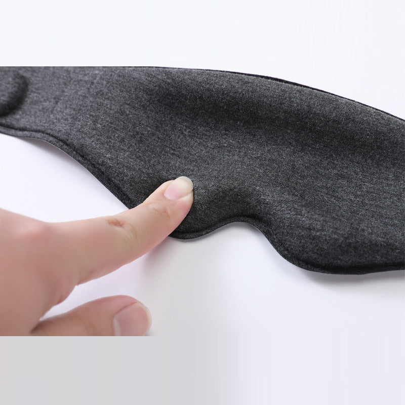 2pcs 3D Contour Blackout Sleep Mask - Ergonomic Eye Mask, Provides Total Darkness and Comfortable Sleep, Adjustable Strap(black)