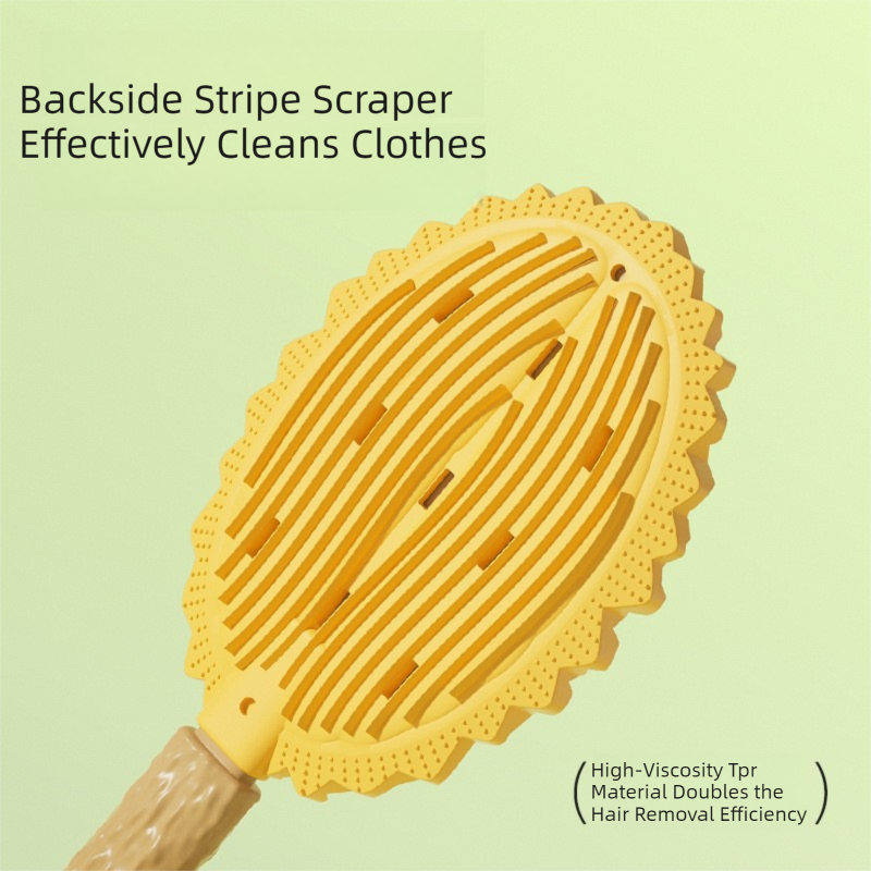 Green and Yellow Pet Durian Massage Comb 2-Pack - Cat Deshedding Brush with Dual-Sided TPR Design for Soft Skin and Fur Cleaning