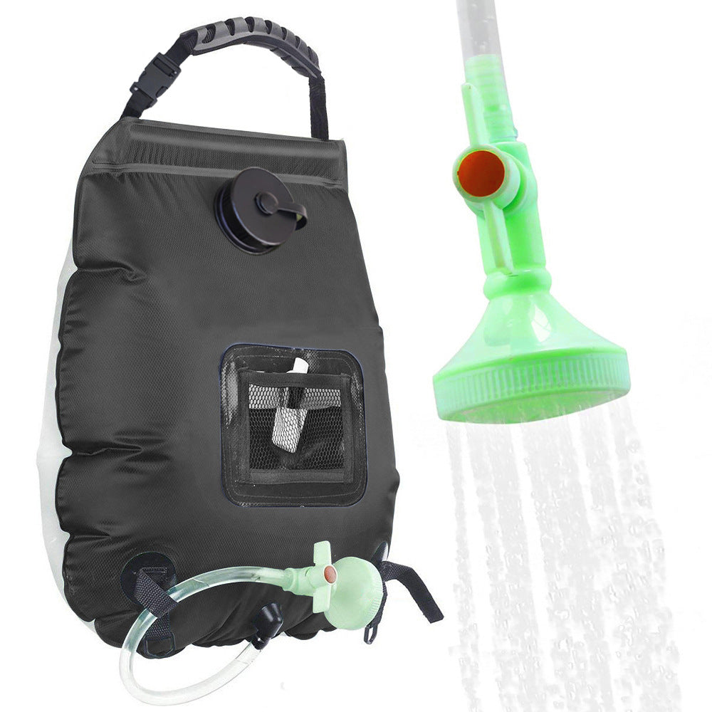 Portable Solar Camping Shower Bag 20L with Hose & Shower Head