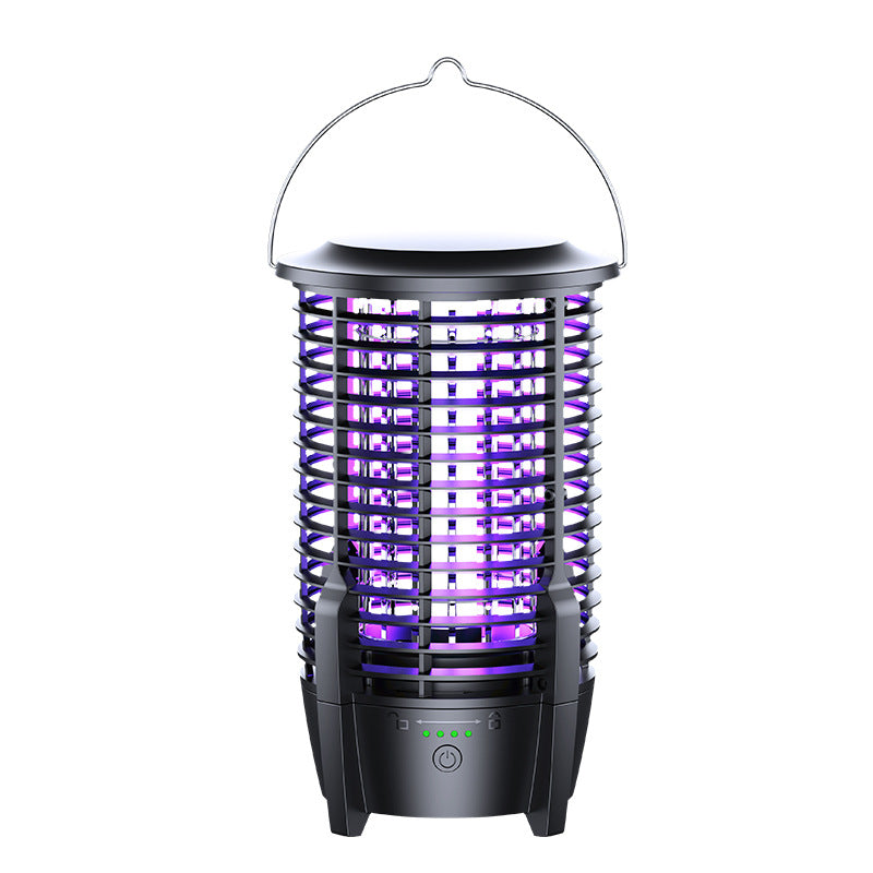 2-in-1 Rechargeable Mosquito Zapper & Camping Lantern - 2000V Electric Insect Killer with Smart Digital Display - 2000mAh Battery Portable