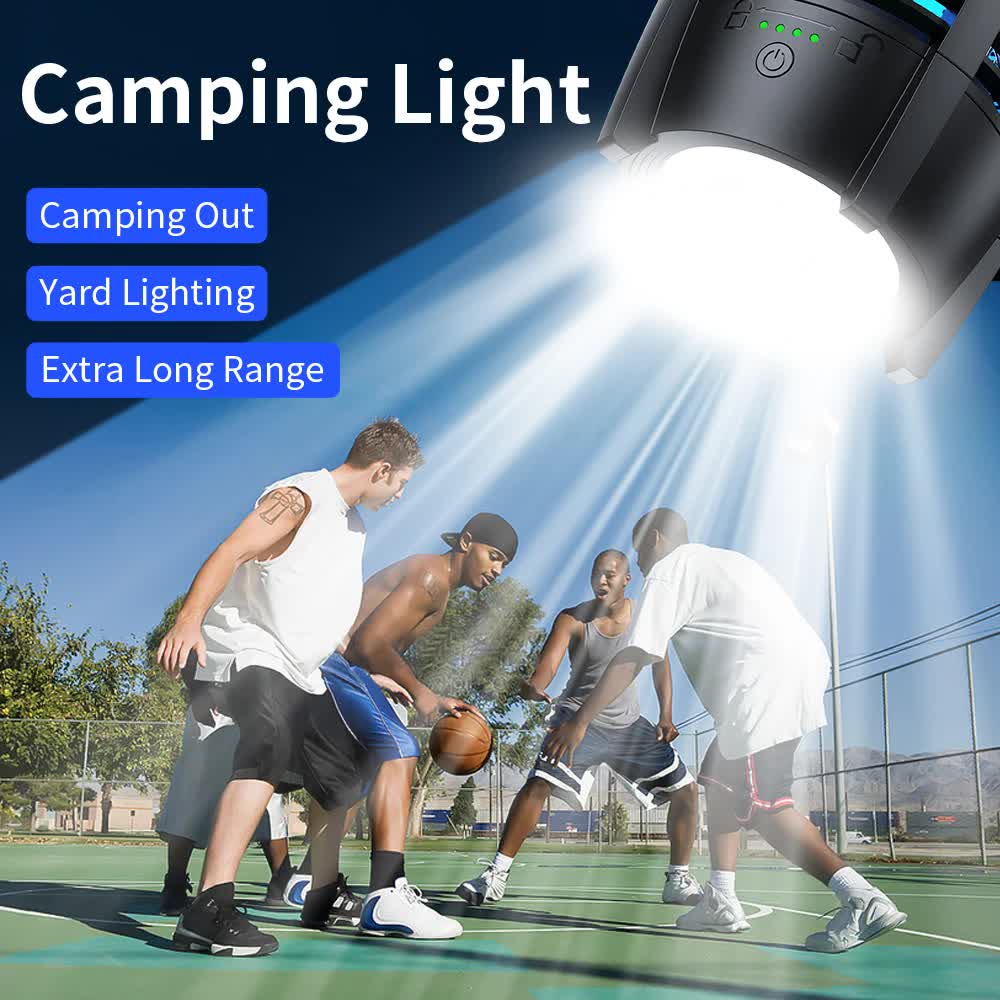 2-in-1 Rechargeable Mosquito Zapper & Camping Lantern - 2000V Electric Insect Killer with Smart Digital Display - 2000mAh Battery Portable