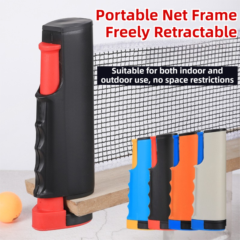 Black Portable Table Tennis Set with 2 Paddles, 3 Balls and Carry Bag - 165cm Retractable Ping Pong Net & Post - Indoor/Outdoor Professional...