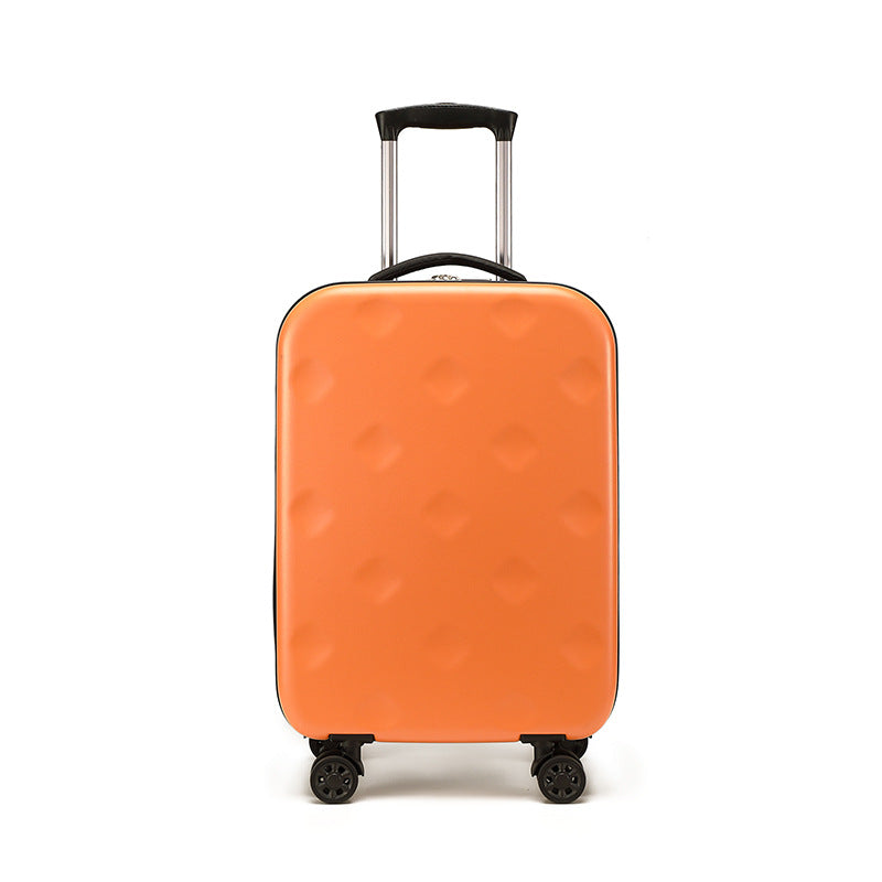 Orange 20 Inch Foldable Carry-on Suitcase with 360 Spinner Wheels and Combination Lock, Lightweight Space Saving Hard Shell Luggage for Australian...