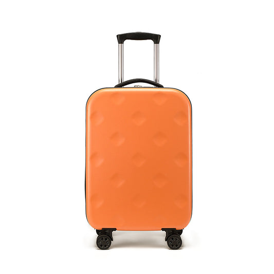 Orange 20 Inch Foldable Carry-on Suitcase with 360 Spinner Wheels and Combination Lock, Lightweight Space Saving Hard Shell Luggage for Australian...