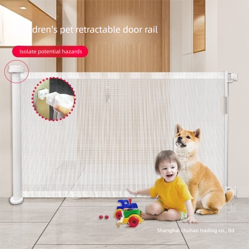 White Retractable Baby Safety Gate and Pet Barrier Extra Wide 300cm for Stairs and Doorways No Drill Mesh In-Home Protection Solution for Local...