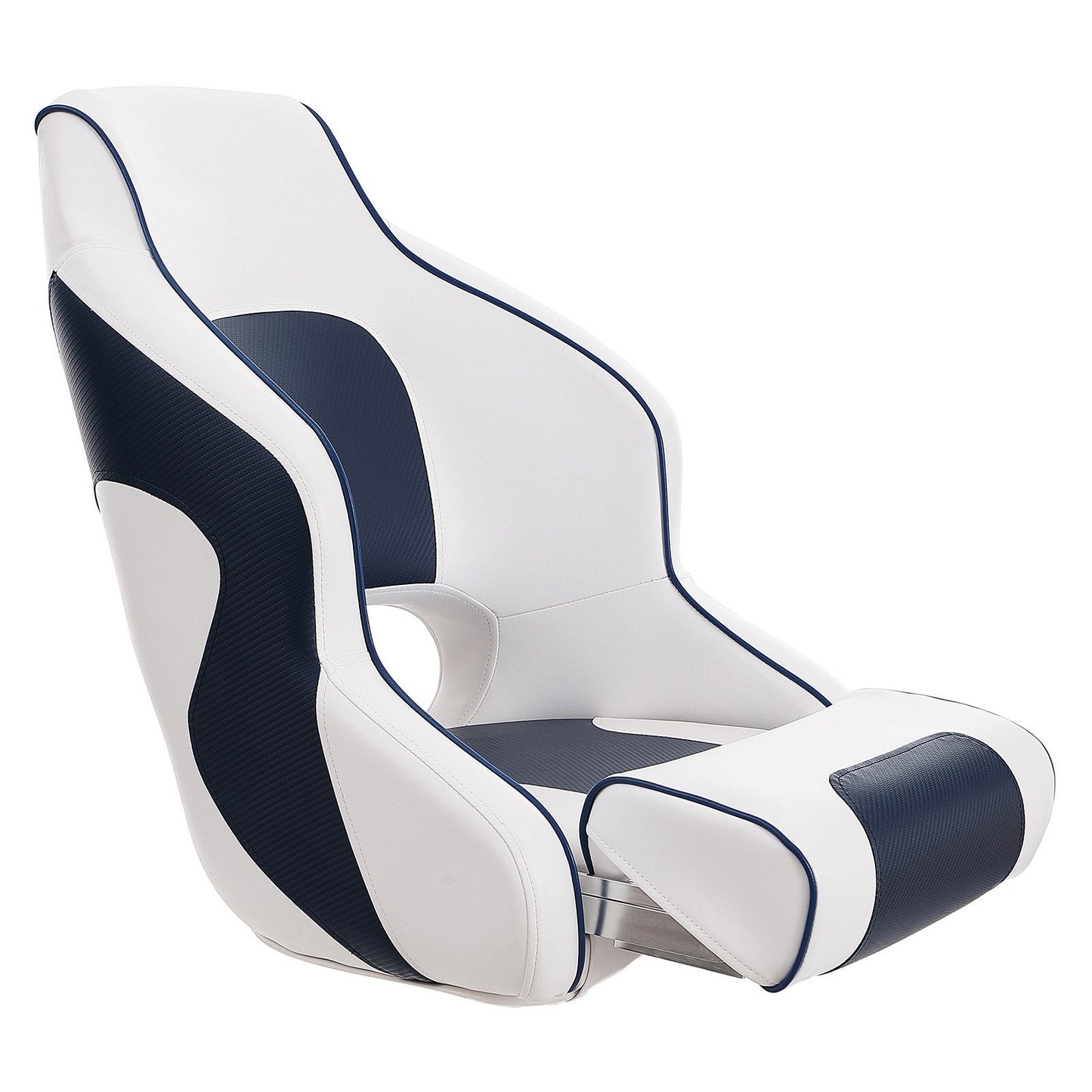 VEVOR Captain Bucket Seat Boat Seat, Flip Up Boat Seat, with Thickened Sponge Padding, Flip-up Bolster Boat Captain Chair for Fishing Boat,...
