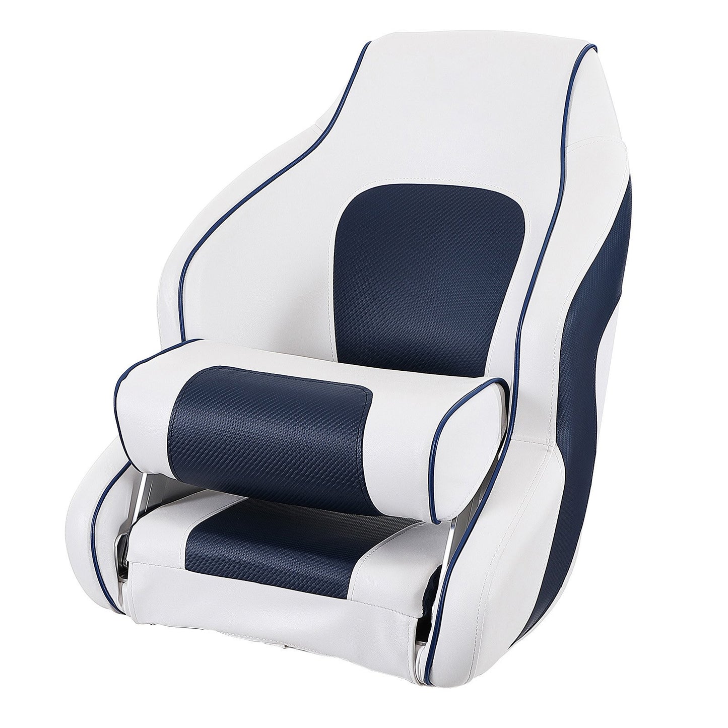 VEVOR Captain Bucket Seat Boat Seat, Flip Up Boat Seat, with Thickened Sponge Padding, Flip-up Bolster Boat Captain Chair for Fishing Boat,...