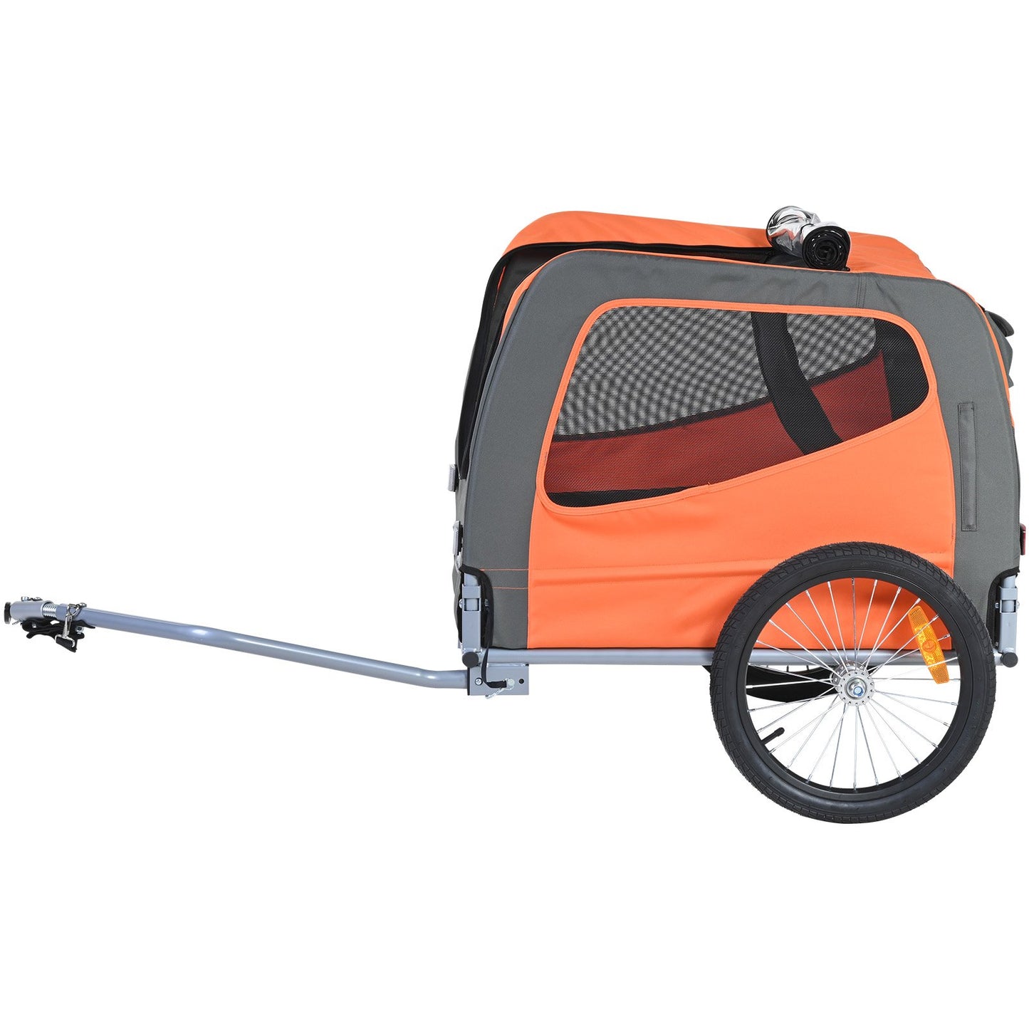 VEVOR Dog Bike Trailer, Supports up to 30 kg, Pet Cart Bicycle Carrier, Easy Folding Frame with Quick Release Wheels, Universal Bicycle Coupler,...