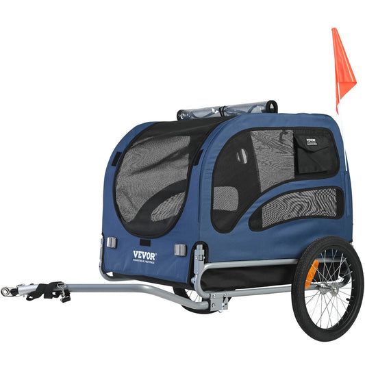 VEVOR Dog Bike Trailer, Supports up to 45 kg, Pet Cart Bicycle Carrier, Easy Folding Frame with Quick Release Wheels, Universal Bicycle Coupler,...