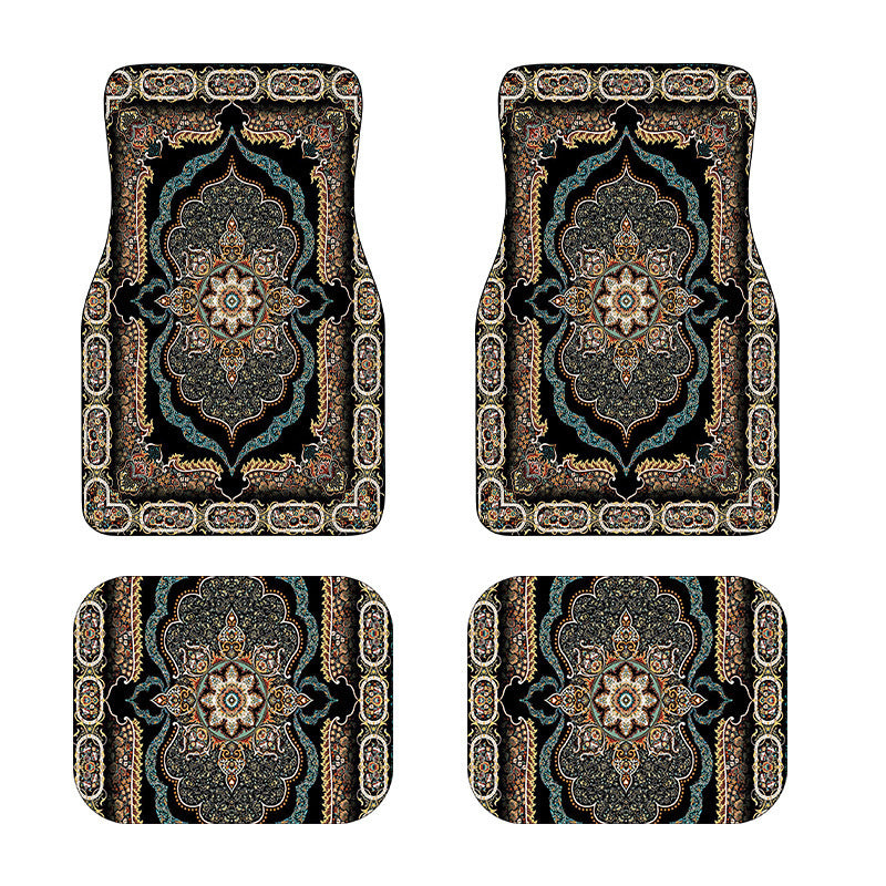 Creative Bohemian Retro Car Foot Mat Set