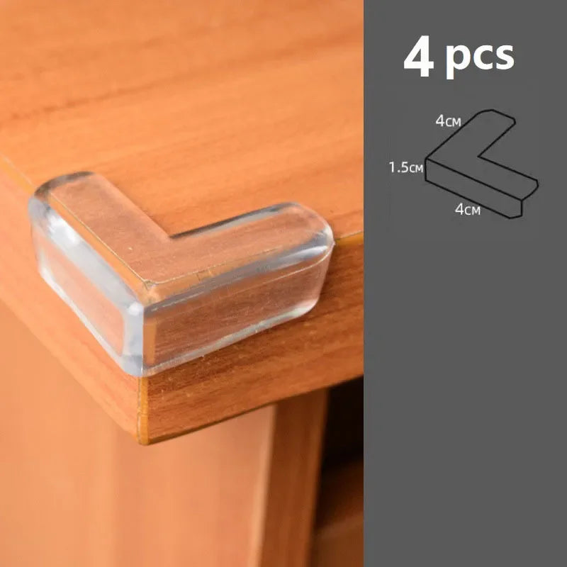 10PCS Transparent Anti Collision Angle PVC Pad Child Safety Corner Guard Baby Collision Proof Protector Table Corner