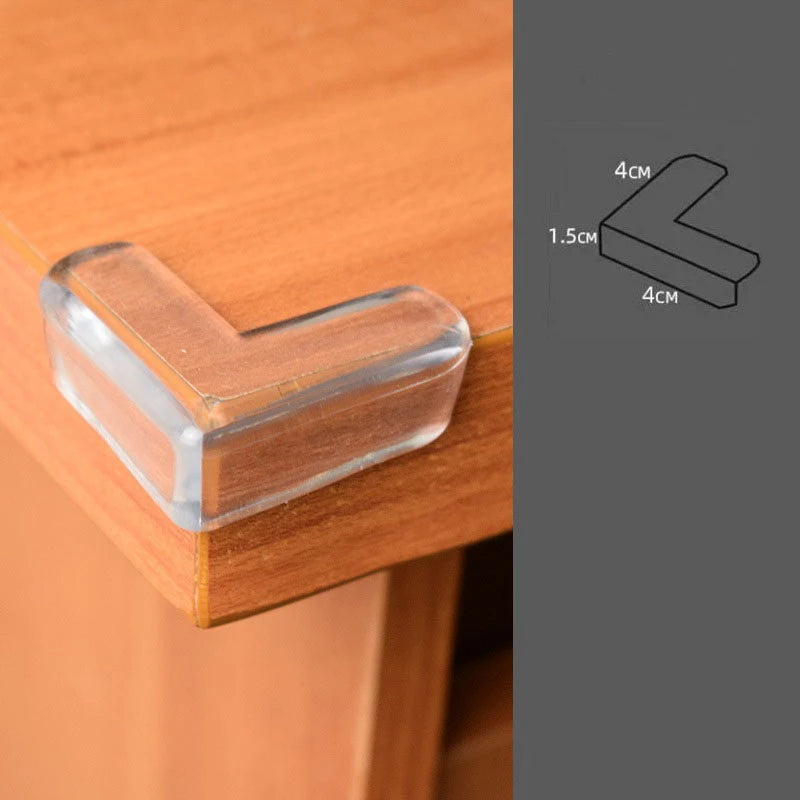10PCS Transparent Anti Collision Angle PVC Pad Child Safety Corner Guard Baby Collision Proof Protector Table Corner