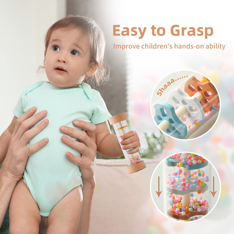 Rain Sound Simulation Rainbow Hourglass White Noise Baby Comfort Maracas