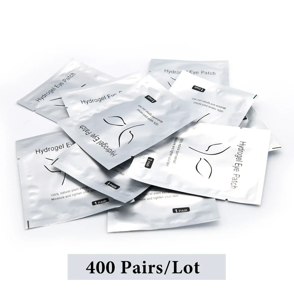 200/300/400 Pairs Hydrogel Eyelash Patches for Extension Lash Lift Makeup Under Gel Eye Patches Pads Eyelash Extension Patch