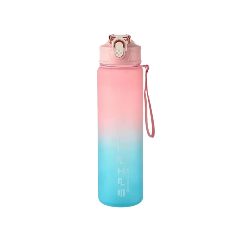 1PCS 750ML Large Capacity Sports Water Bottle Leak Proof Colorful Plastic Cup Drinking Outdoor Travel Portable Gym Fitness Jugs