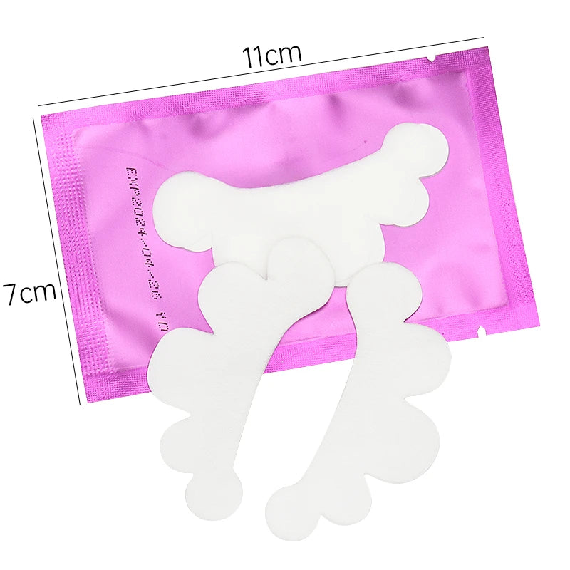 50 Pairs Eyelash Extension Under Eye Pads Grafting Eyelashes Cloud Shape Lash Stickers Hydrogel Patches Makeup Tool Accessory