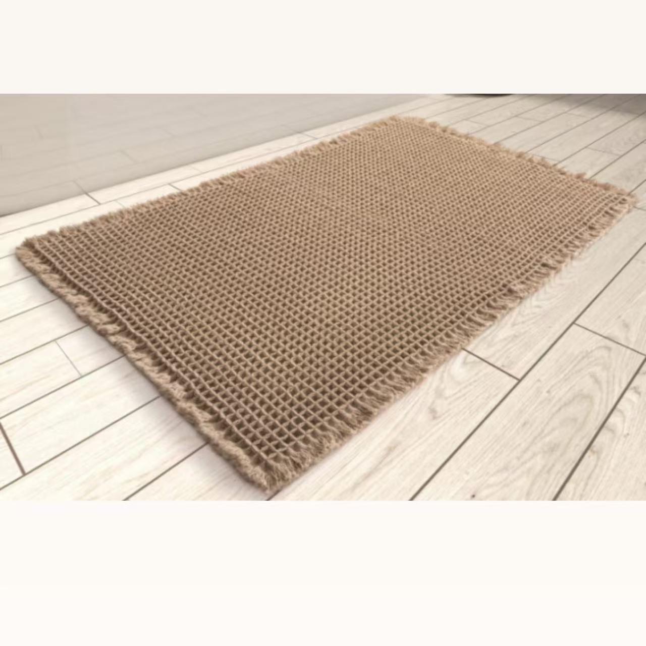 Simple Woven Waffle Quick-dry Foot Mat