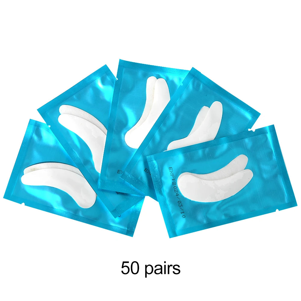 50Pairs/Lots Eye Patches Eyelash Extension Under Eye Pads Makeup Eyelash Patches Tip Stickers Pads For Eyelash Extension Makeup