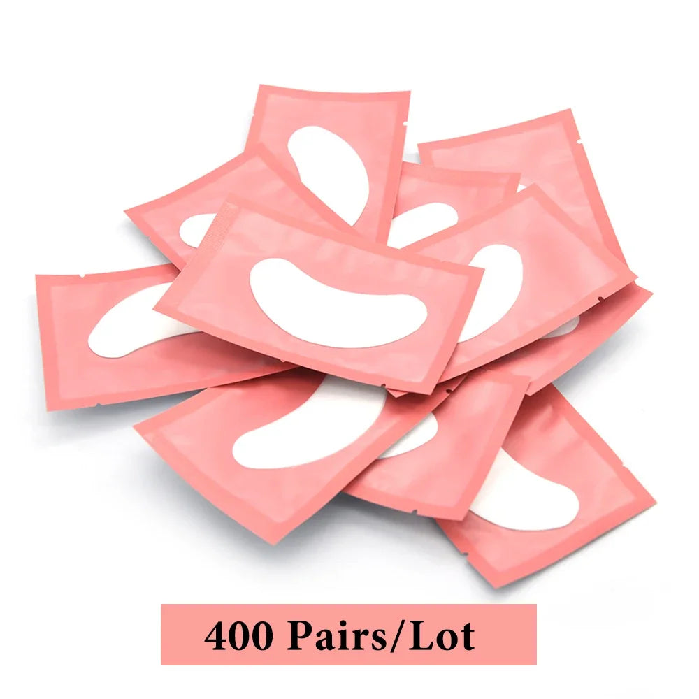 200/300/400 Pairs Hydrogel Eyelash Patches for Extension Lash Lift Makeup Under Gel Eye Patches Pads Eyelash Extension Patch