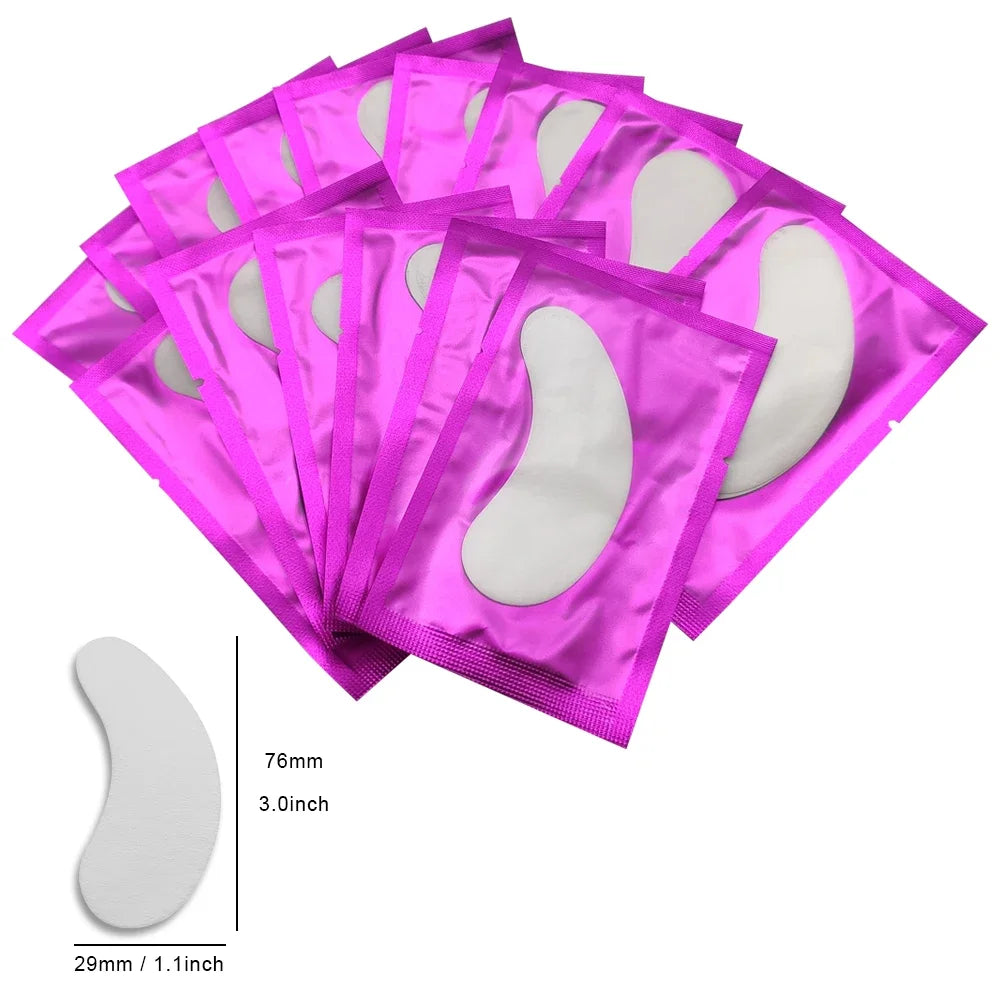 200 pairs Eyelash Eyelashes Under Eye Pads Lint-free Fake Lash Extension Patches Grafting False Extensions Eye Paper Patch
