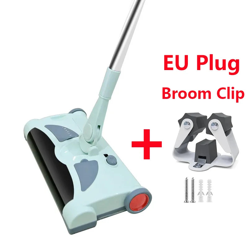 2 in 1 Electric Vacuum Cleaner Rechargeable Wireless Hand Push Mop the Floor Vacuum Cleaner Household Electric Mop Broom Robot