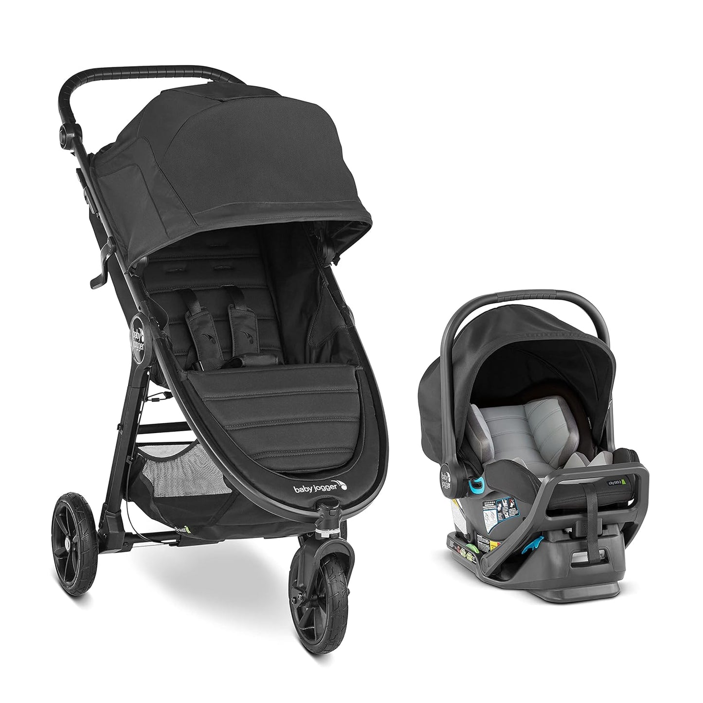 City Mini GT2 All-Terrain Travel System | Includes City GO 2 Infant Car Seat, Jet
