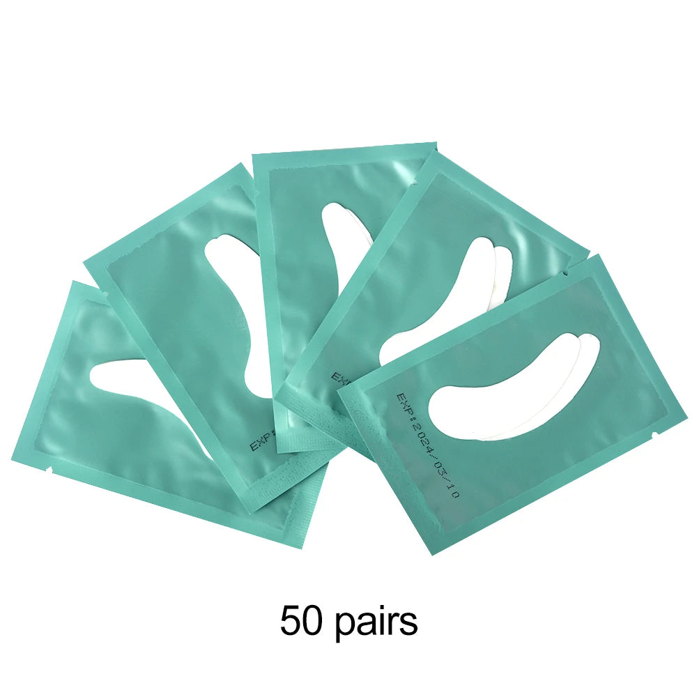 50Pairs/Lots Eye Patches Eyelash Extension Under Eye Pads Makeup Eyelash Patches Tip Stickers Pads For Eyelash Extension Makeup