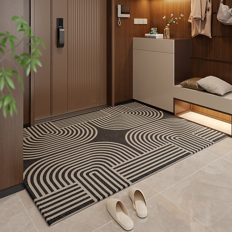 Polyester Entrance Door Mat Non-slip Household Foot Mat Stain Resistant Mat