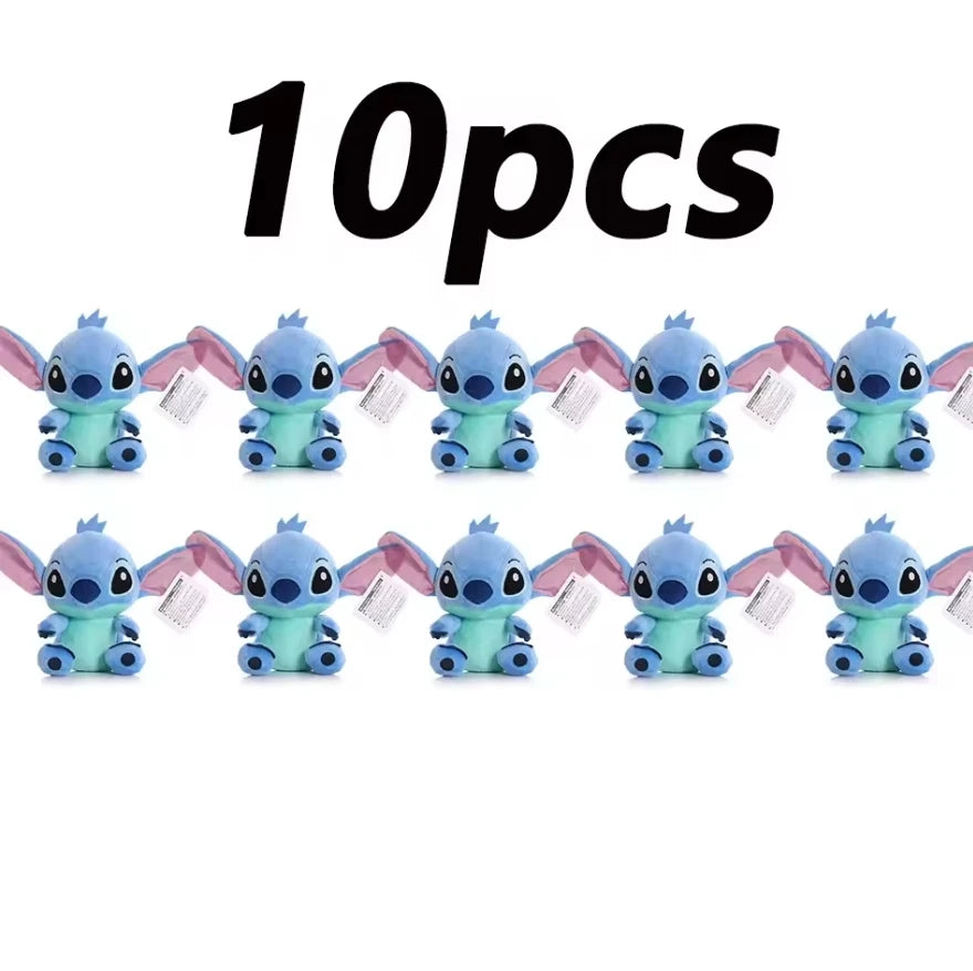 4/8inch Disney toy 12cm 20cm 25cm Stitch Stuffed Plush Models Cartoon Anime Plush Baby Toys Kawaii Kids Birthday Gift