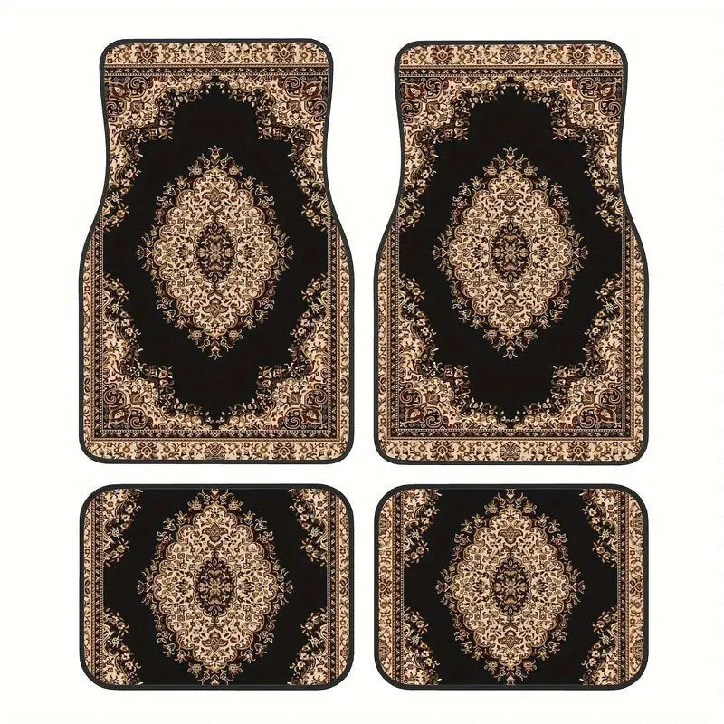 Creative Bohemian Retro Car Foot Mat Set