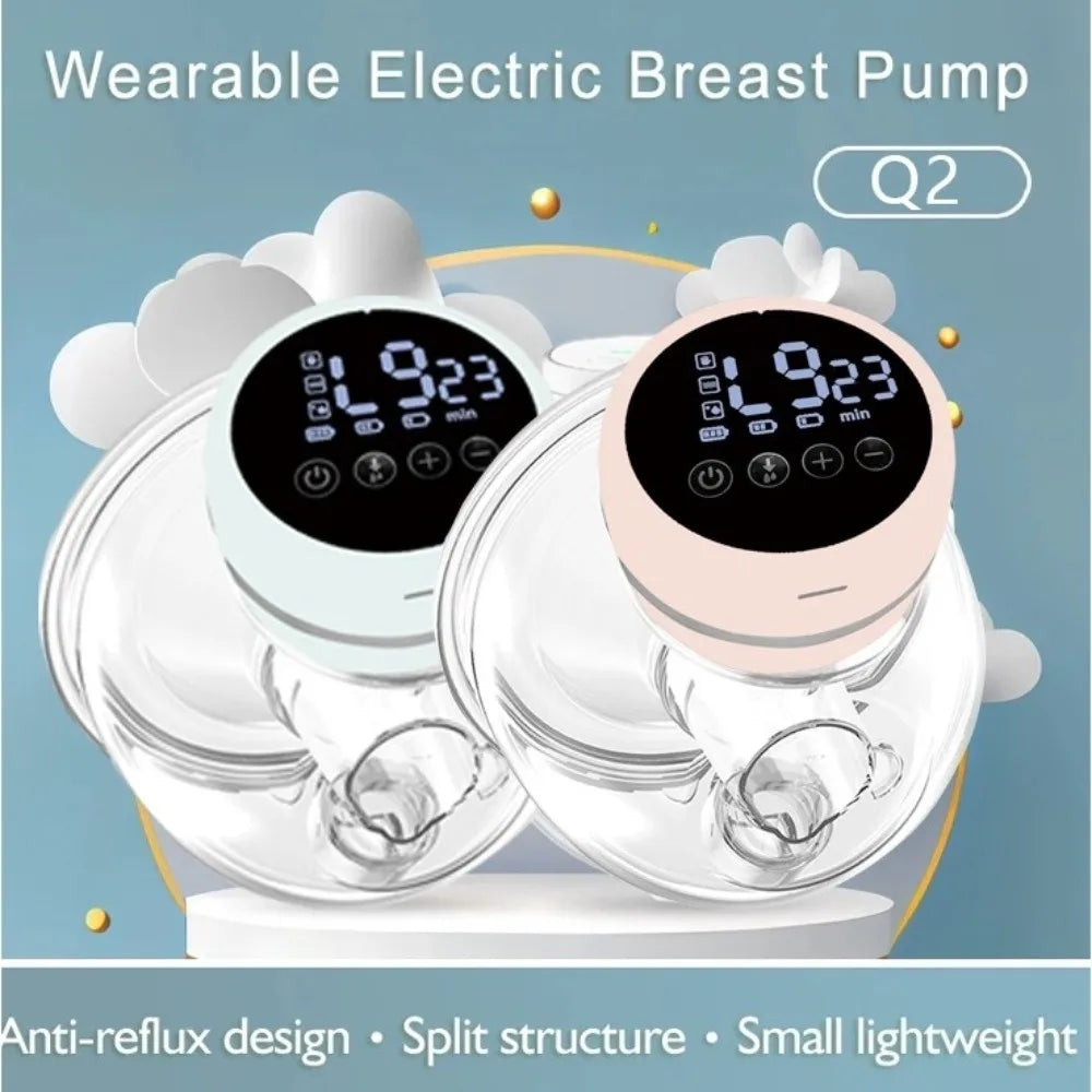 180ML Capacity Electric Breast Pump High Suction Massage Painless Hands Free Breast Pump Intelligent Integrated