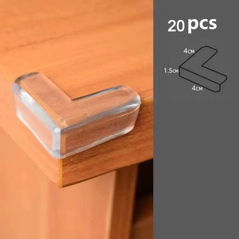 10PCS Transparent Anti Collision Angle PVC Pad Child Safety Corner Guard Baby Collision Proof Protector Table Corner
