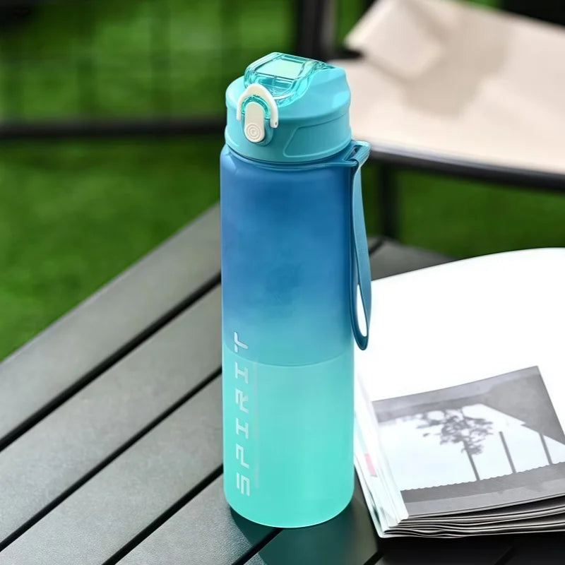 1PCS 750ML Large Capacity Sports Water Bottle Leak Proof Colorful Plastic Cup Drinking Outdoor Travel Portable Gym Fitness Jugs