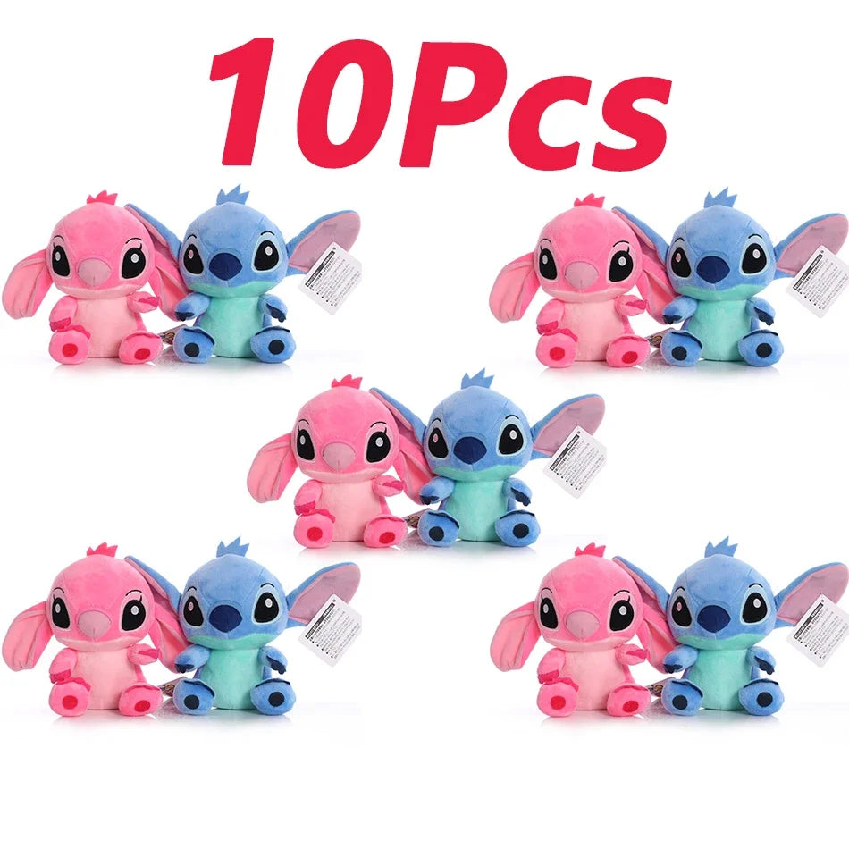 4/8inch Disney toy 12cm 20cm 25cm Stitch Stuffed Plush Models Cartoon Anime Plush Baby Toys Kawaii Kids Birthday Gift