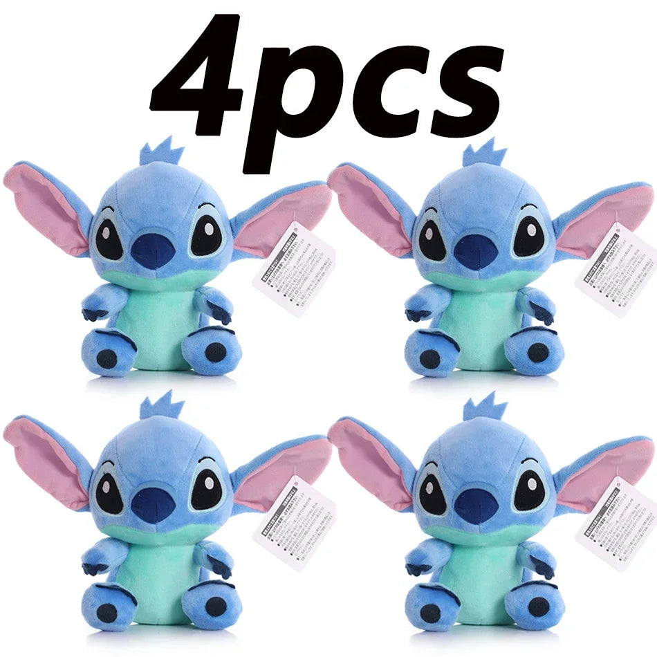 4/8inch Disney toy 12cm 20cm 25cm Stitch Stuffed Plush Models Cartoon Anime Plush Baby Toys Kawaii Kids Birthday Gift