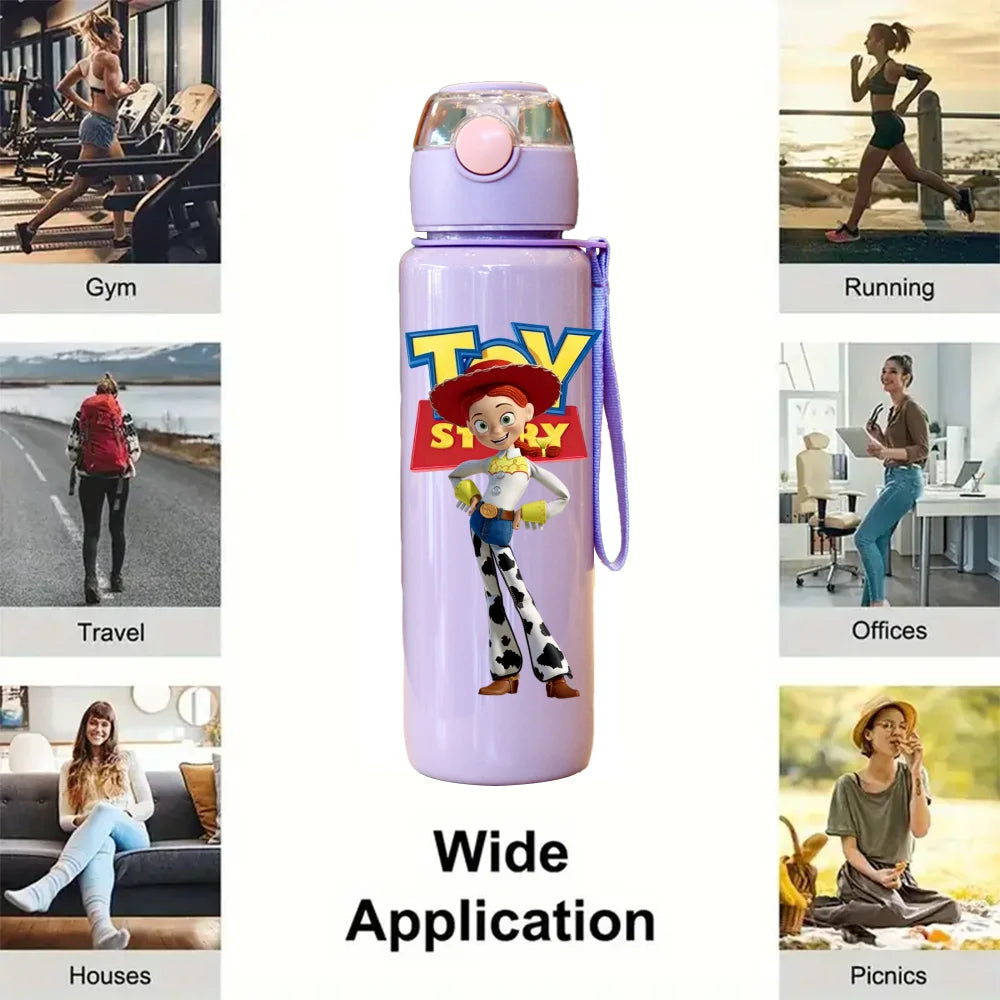 3D Printed Disney Toy Story Jessie the Yodeling Cowgirl Cartoon Water Bottle - High-Aesthetic Straw Cup,Leak-Proof, Lightweight