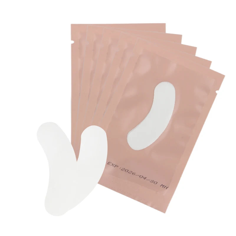 50 Pairs Eye Patches Under Eye Gel Pads Fake Lashes Stickers Wraps Eyelash Extension Supplies For Building Eyelid Makeup Tools