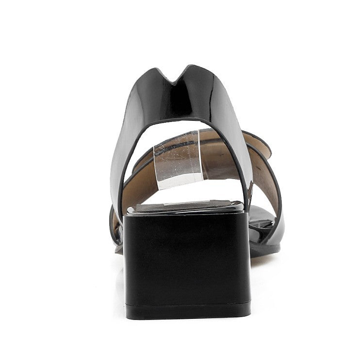 Large-size Decorative Sandals With Round Or Square Designs