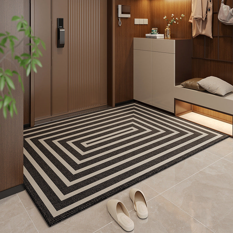Polyester Entrance Door Mat Non-slip Household Foot Mat Stain Resistant Mat