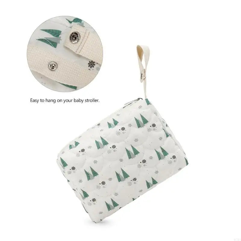 97BE Nursery Essential Compact Diaper Bag with Easy Attachments Travel Diaper Management Pouches for Strollers & Hand