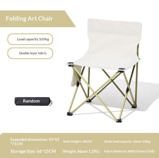 Outdoor Folding Table And Chairseat For Camping Backrests