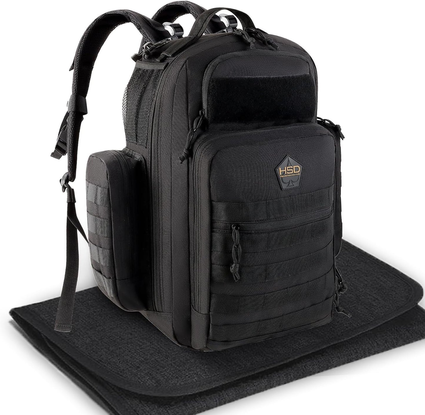 - Baby Diaper Backpack, Military-Grade, Waterproof, Compact Baby Travel Bag with Diaper Changing Mat