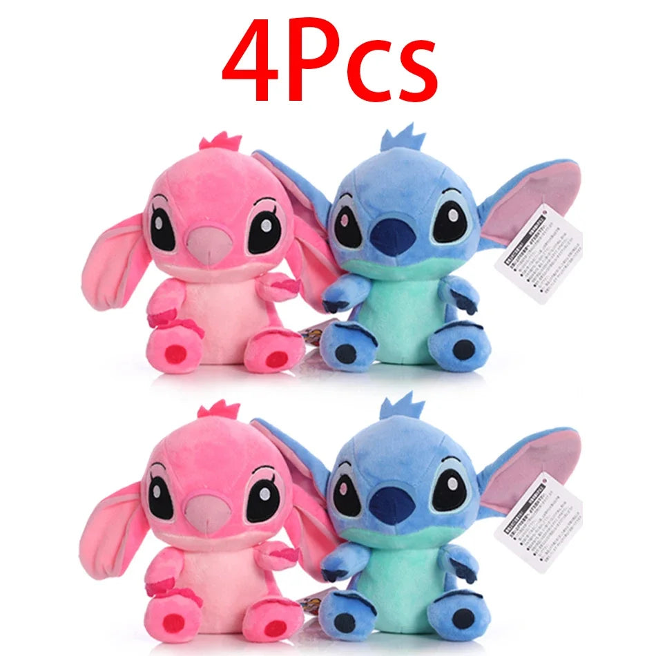 4/8inch Disney toy 12cm 20cm 25cm Stitch Stuffed Plush Models Cartoon Anime Plush Baby Toys Kawaii Kids Birthday Gift