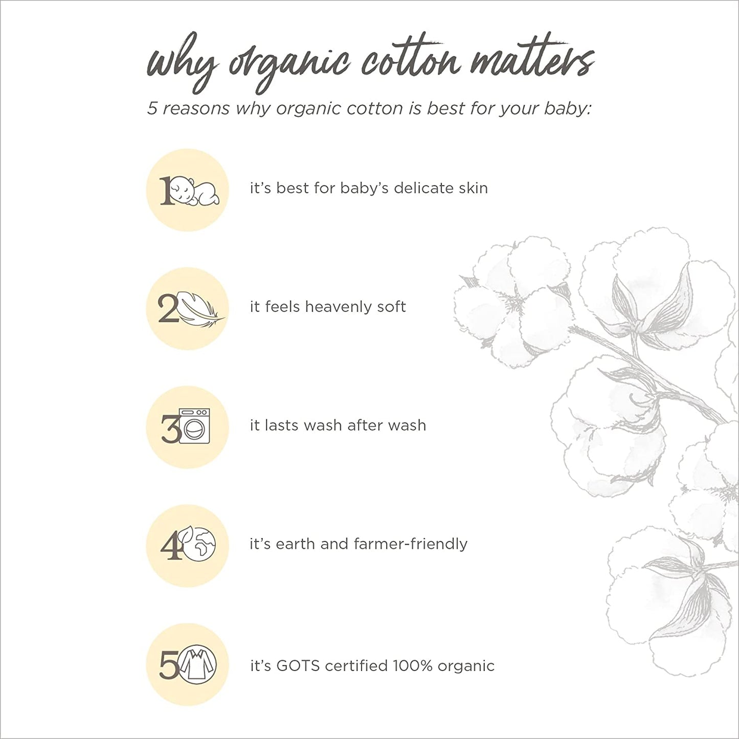 -Hm25773 - Swaddles, Muslin Cotton Baby Blankets, 3-Pack, Multipurpose Lightweight & Breathable 100% Organic Cotton (Floral Forest)