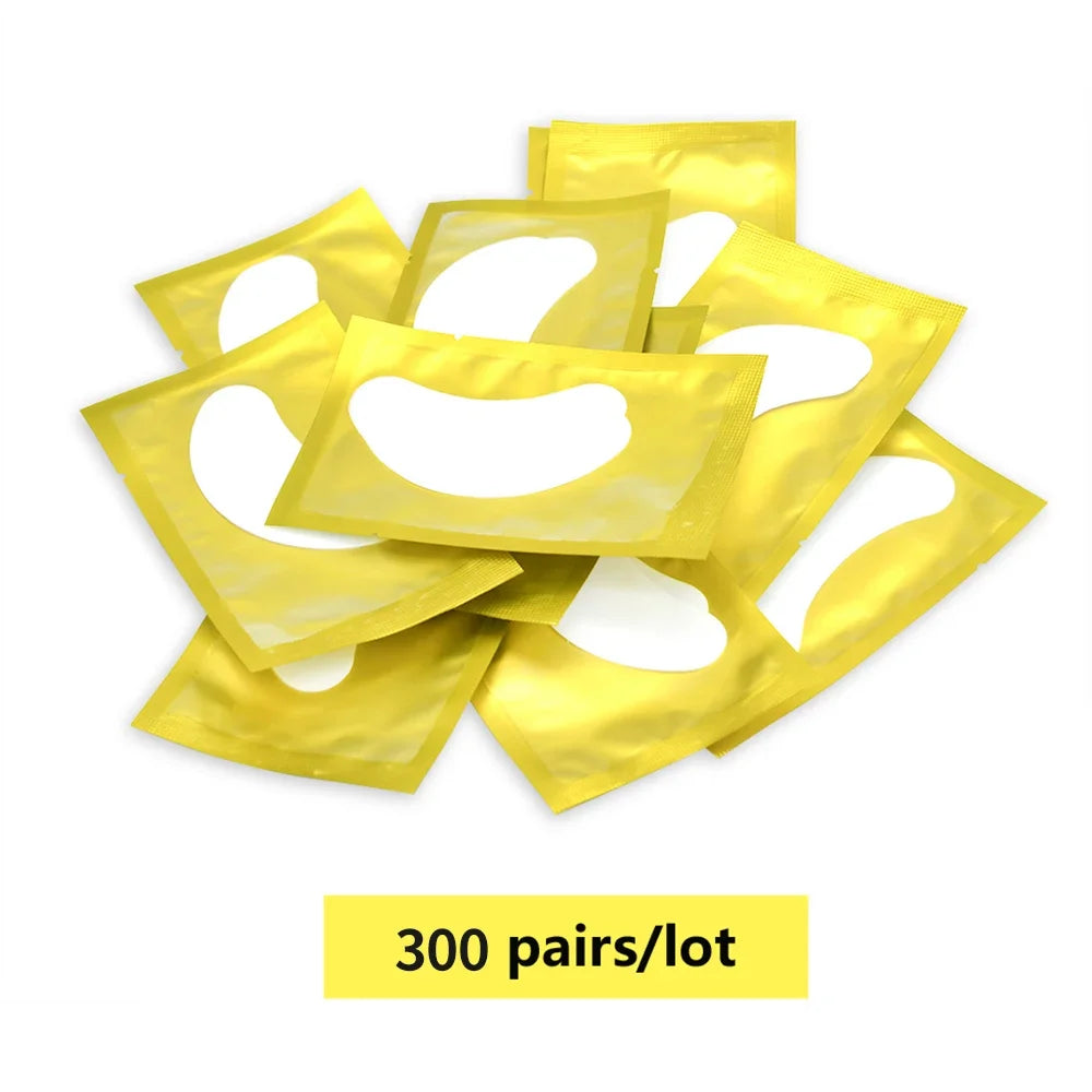 200/300/400 Pairs Hydrogel Eyelash Patches for Extension Lash Lift Makeup Under Gel Eye Patches Pads Eyelash Extension Patch