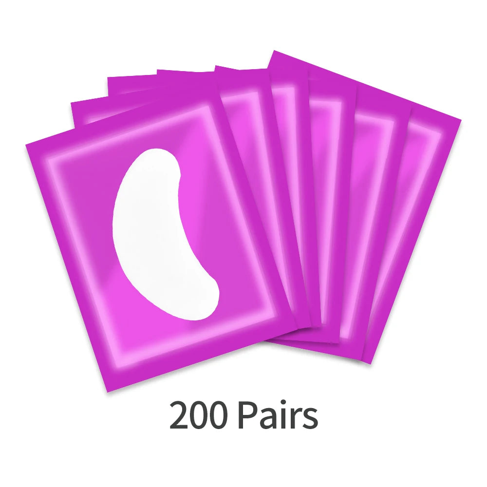 200/300/400 Pairs Hydrogel Eyelash Patches for Extension Lash Lift Makeup Under Gel Eye Patches Pads Eyelash Extension Patch